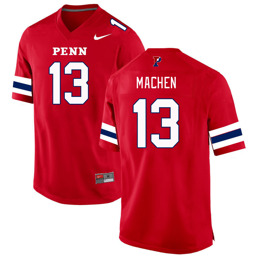 Men-Youth #13 Kadari Machen Penn-Quakers 2023 College Football Jerseys Stitched-Red